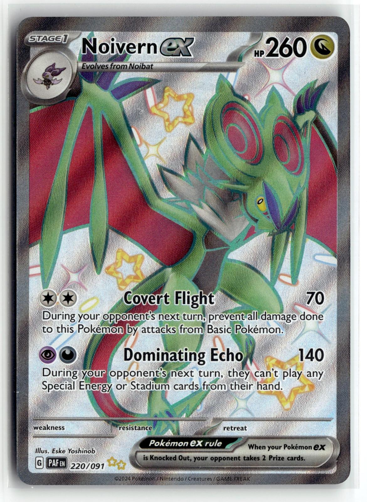 Pokemon tcg SV: Paldean Fates #220/091 Noivern ex