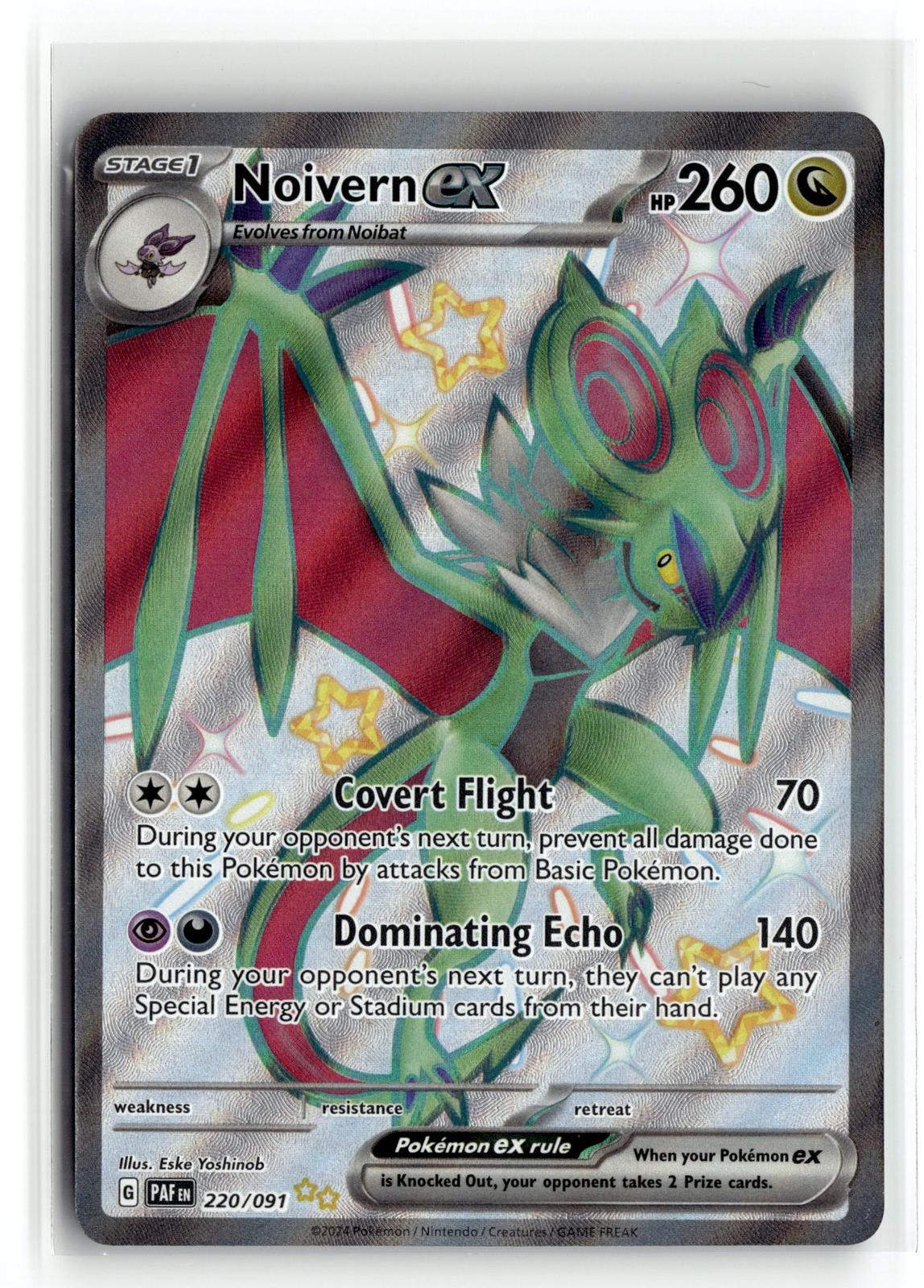 Pokemon tcg SV: Paldean Fates #220/091 Noivern ex