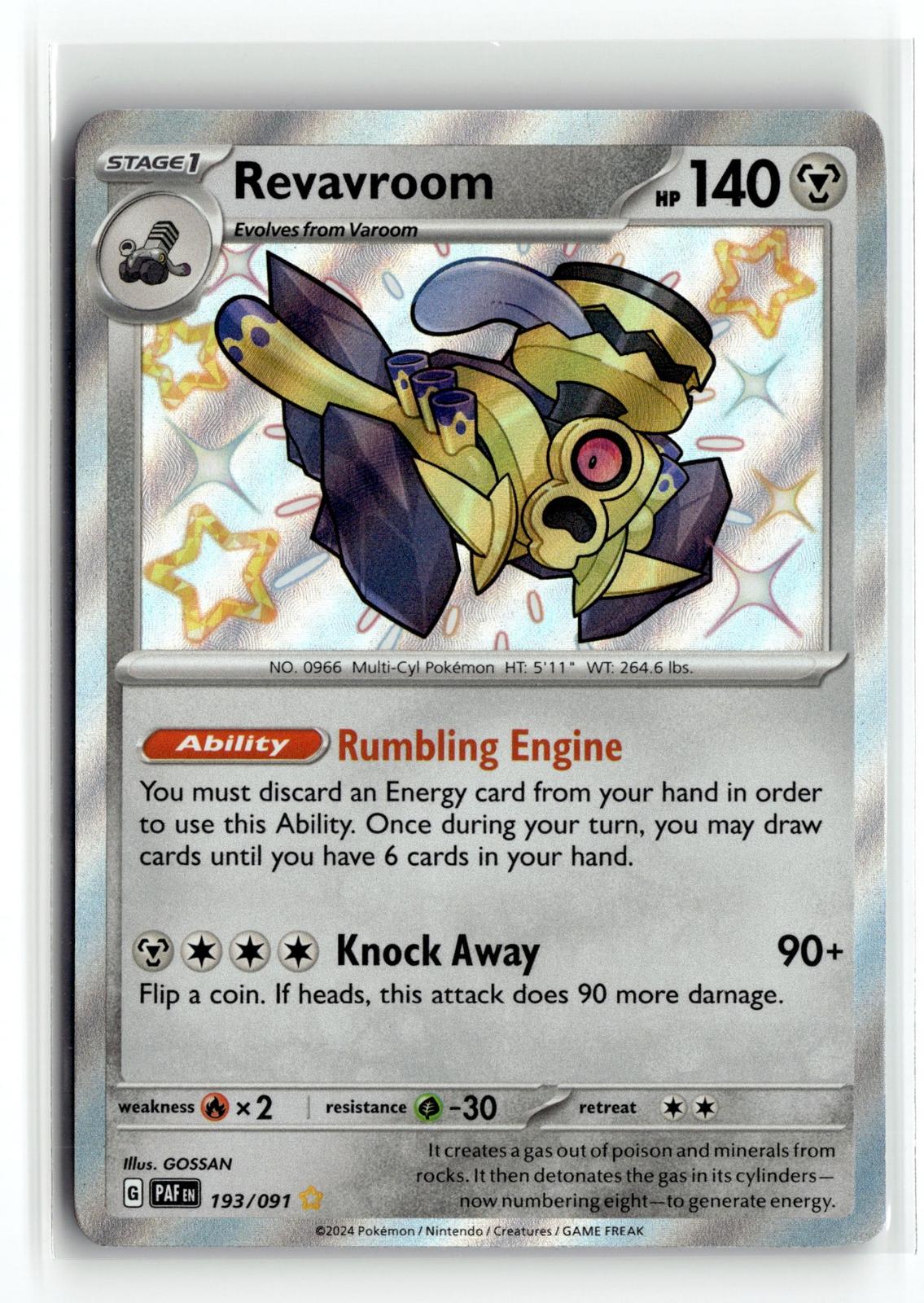 Pokemon tcg SV: Paldean Fates #193/091 Revavroom