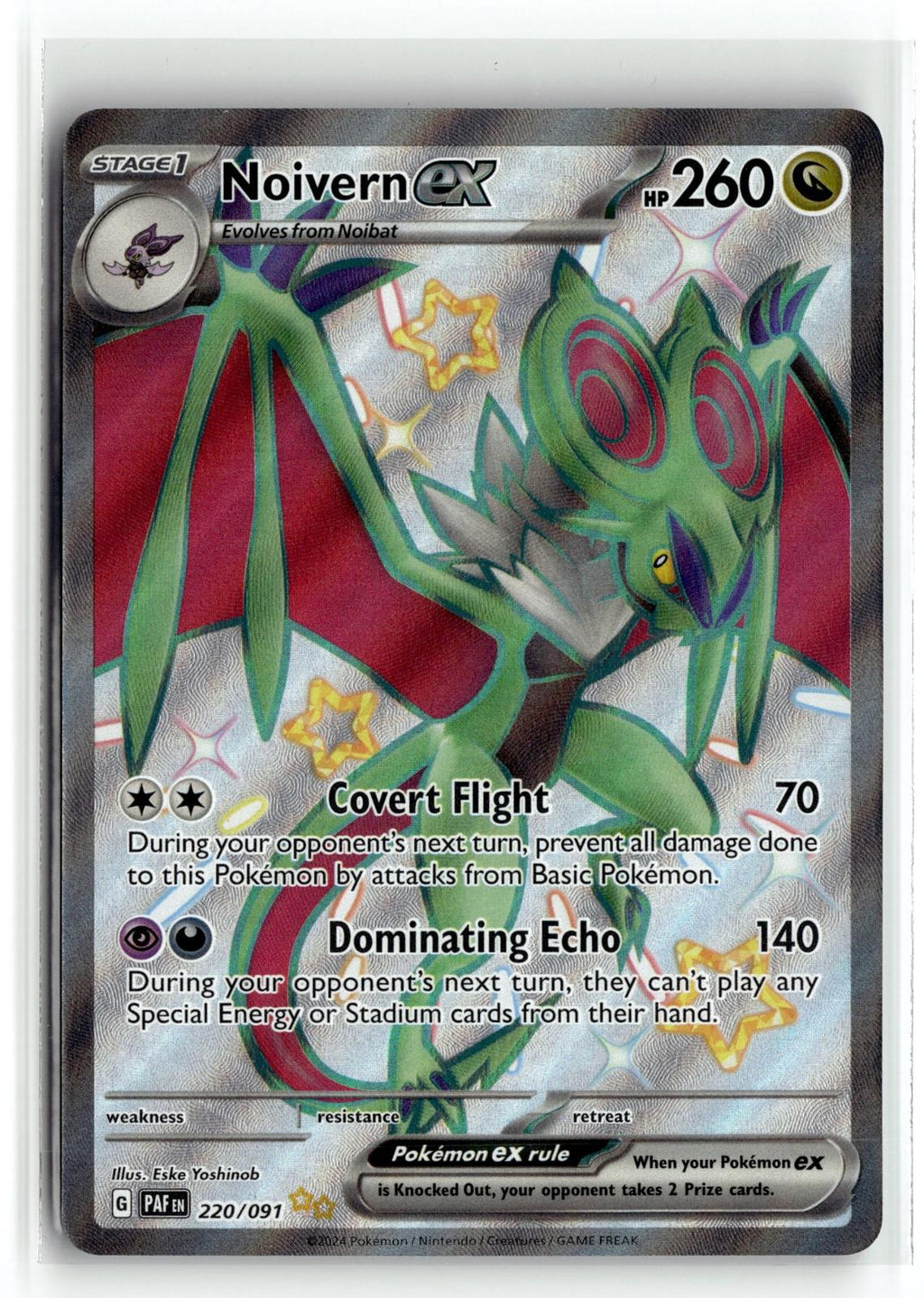 Pokemon tcg SV: Paldean Fates #220/091 Noivern ex