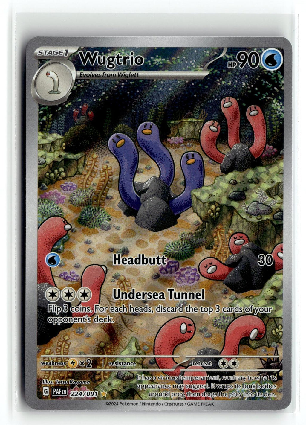 Pokemon tcg SV: Paldean Fates #224/091 Wugtrio