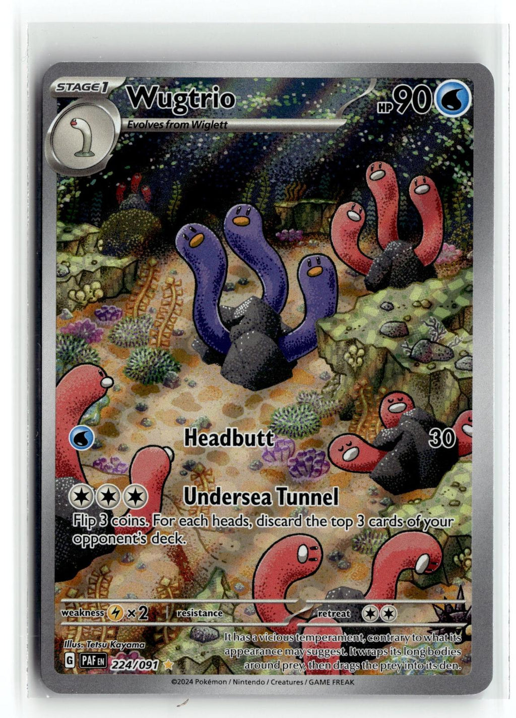 Pokemon tcg SV: Paldean Fates #224/091 Wugtrio