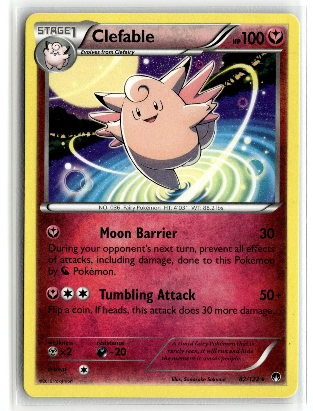 Pokemon nonsport XY - BREAKpoint #82/122 Clefable