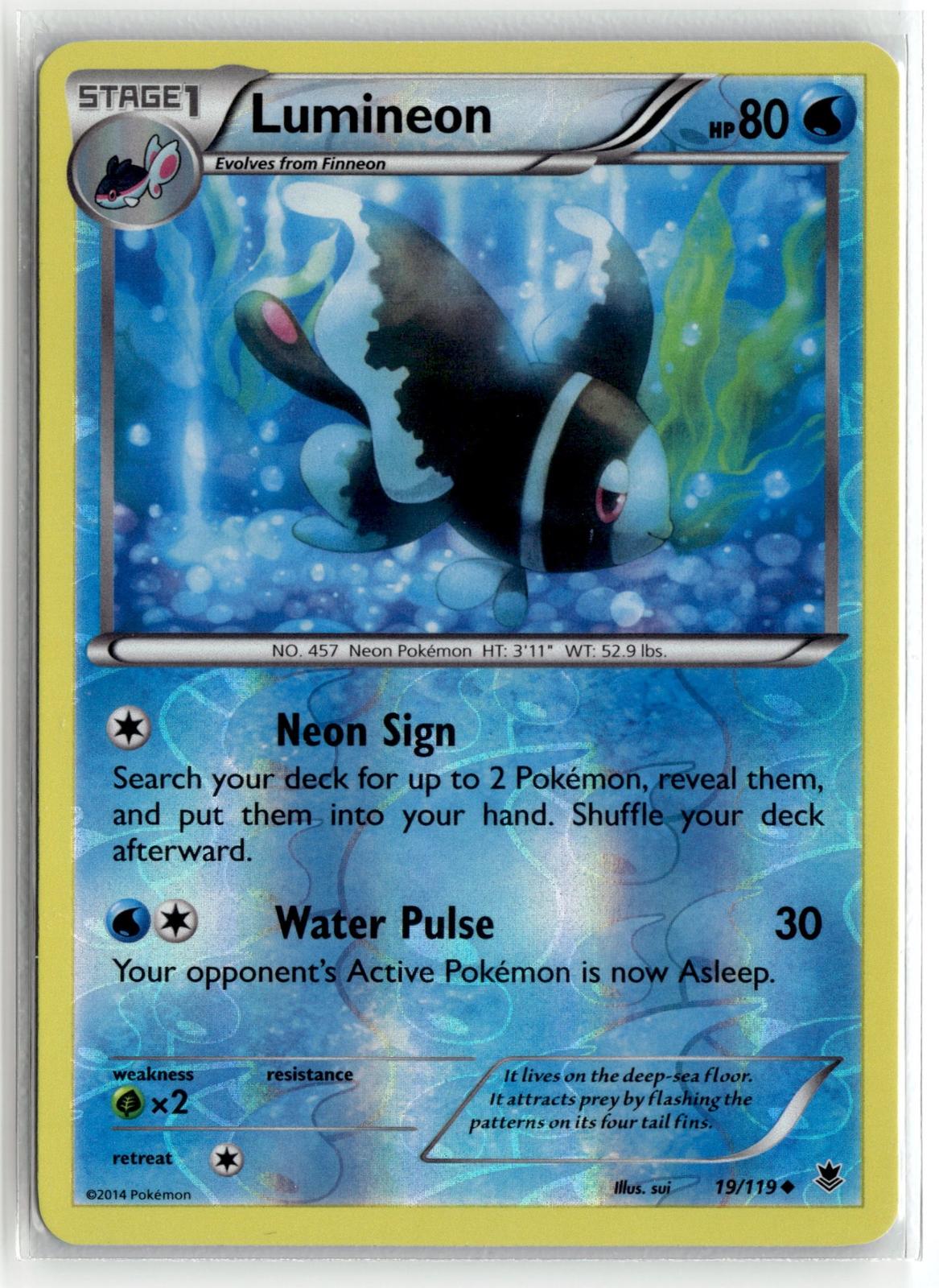 Pokemon nonsport XY - Phantom Forces #19/119 Lumineon