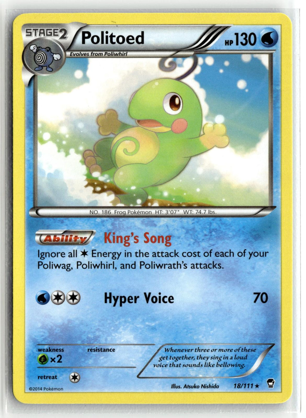 Pokemon nonsport XY - Furious Fists #18/111 Politoed