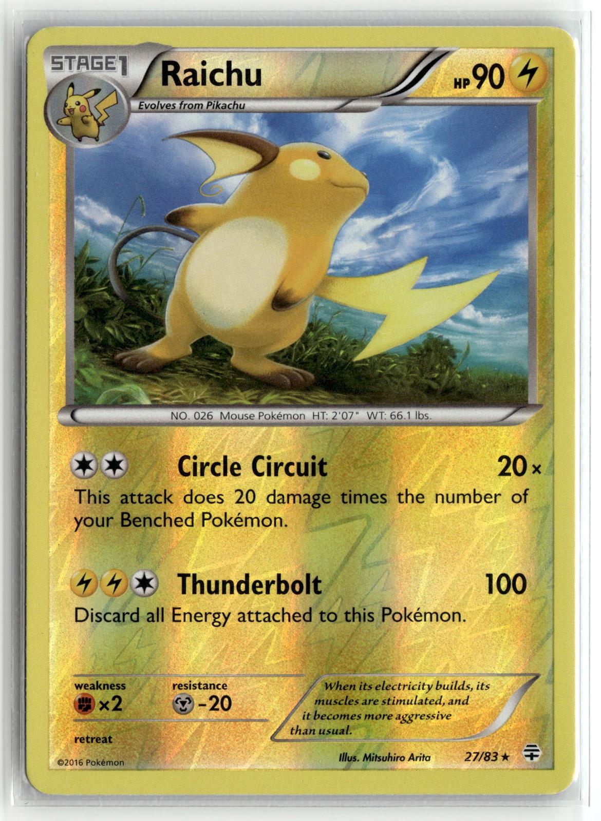 Pokemon nonsport Generations #27/83 Raichu