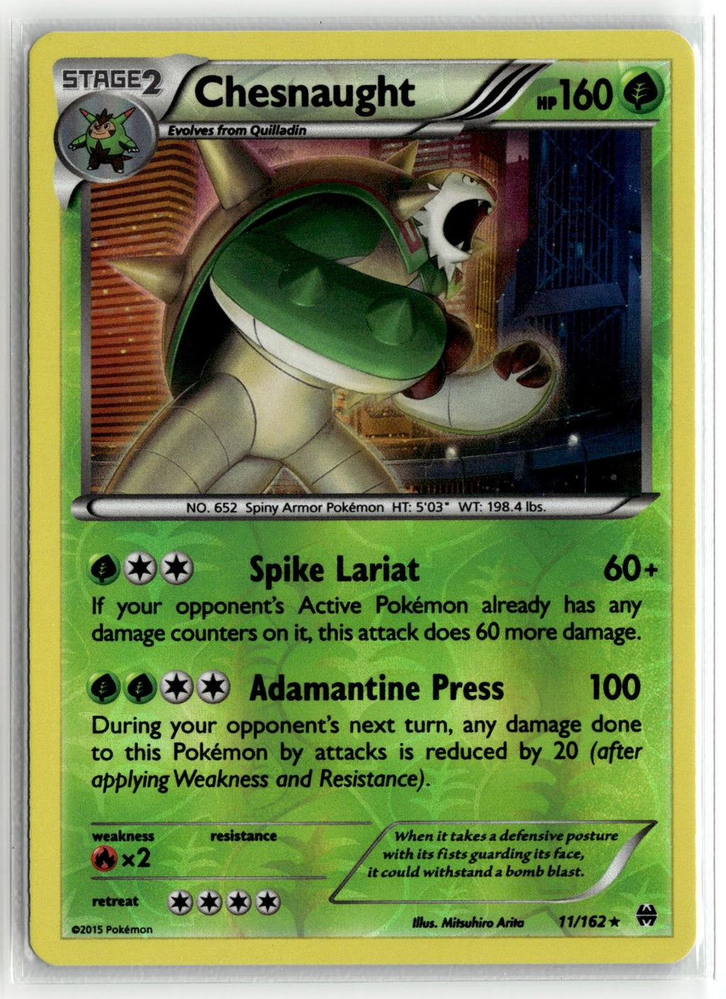 Pokemon nonsport XY - BREAKthrough #11/162 Chesnaught