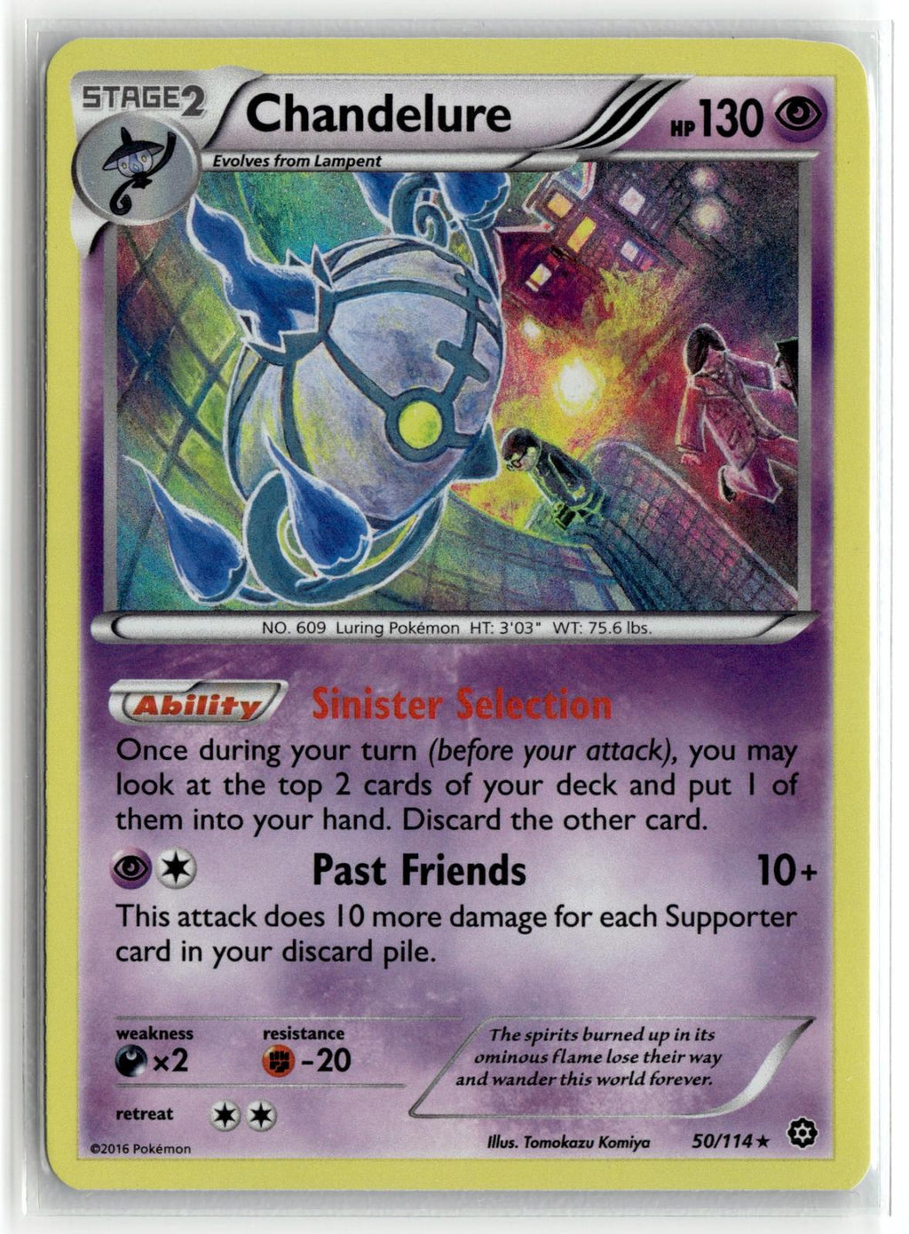 Pokemon nonsport XY - Steam Siege #50/114 Chandelure