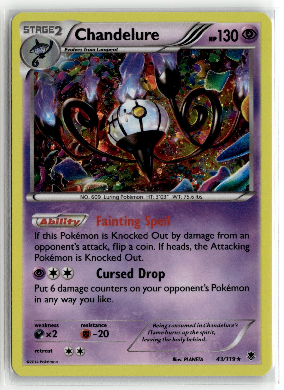 Pokemon nonsport XY - Phantom Forces #43/119 Chandelure