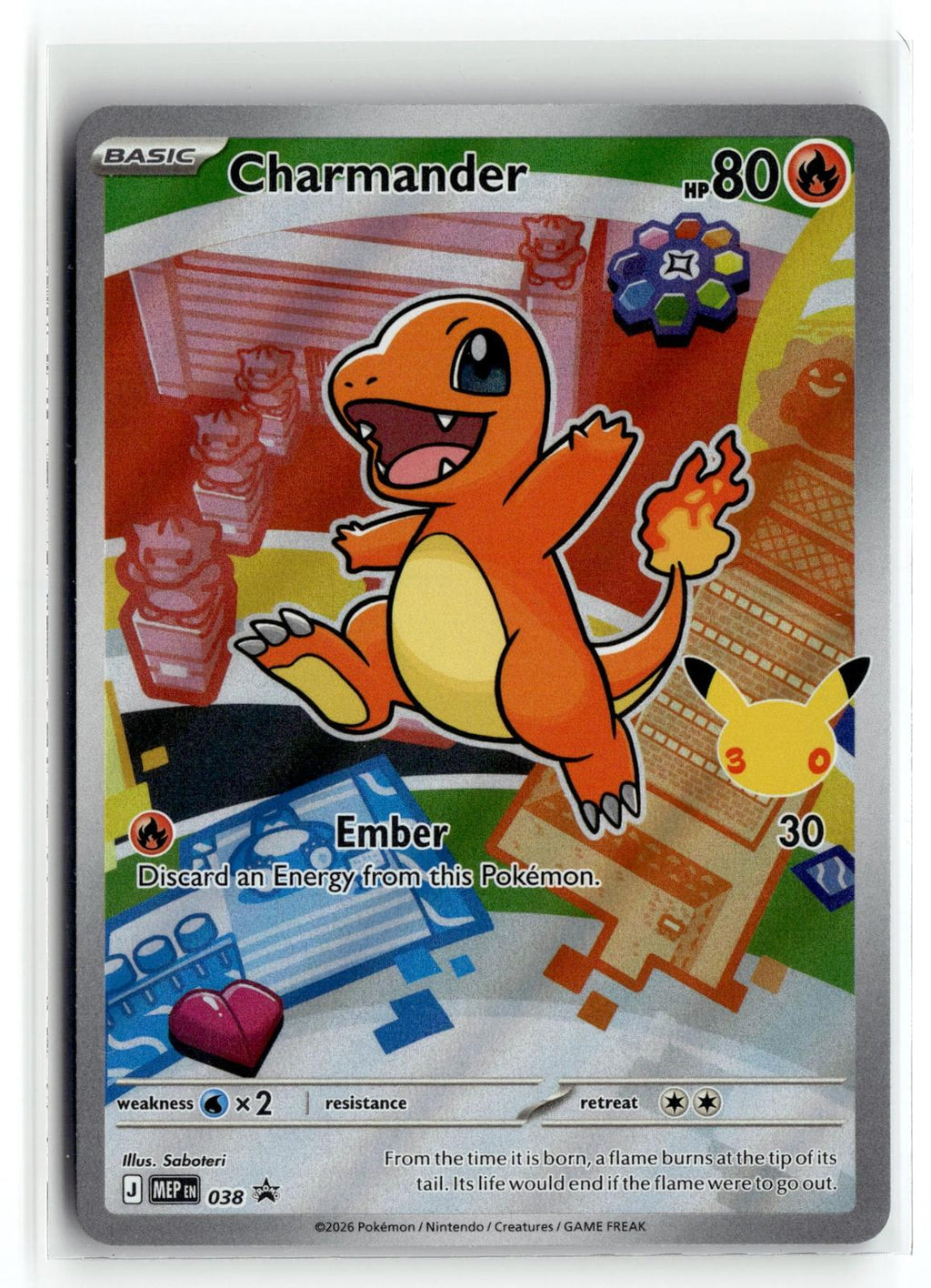 Pokemon tcg ME: Mega Evolution Promo #038 Charmander