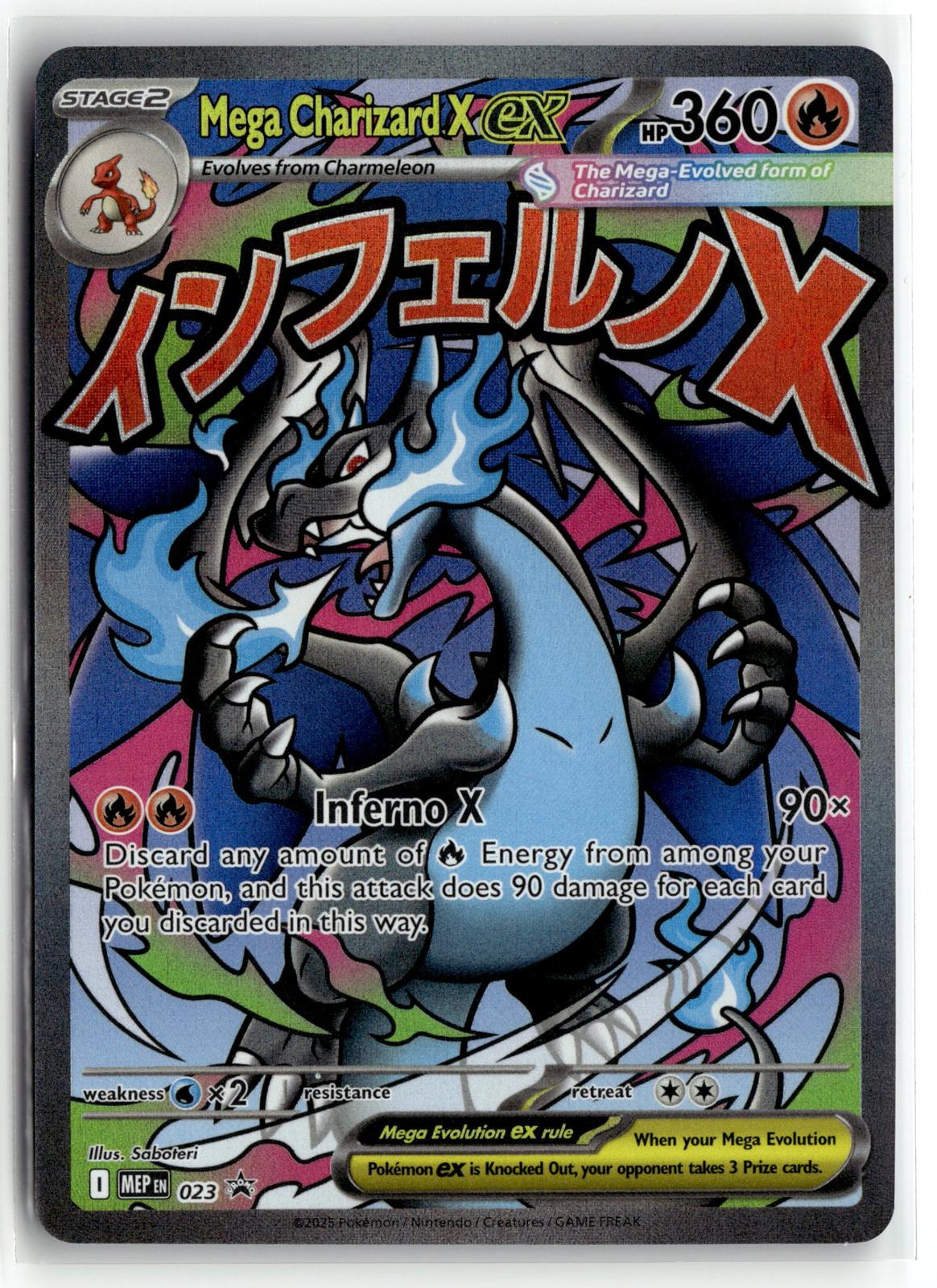 Pokemon tcg ME: Mega Evolution Promo #023 Mega Charizard X ex
