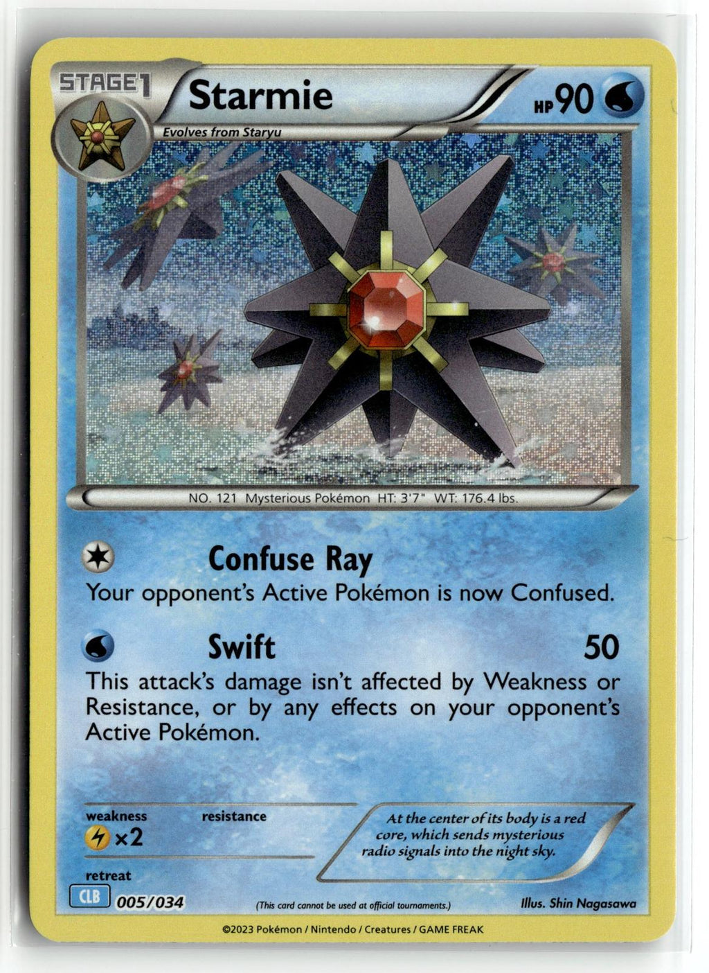Pokemon tcg Trading Card Game Classic #005/034 Starmie