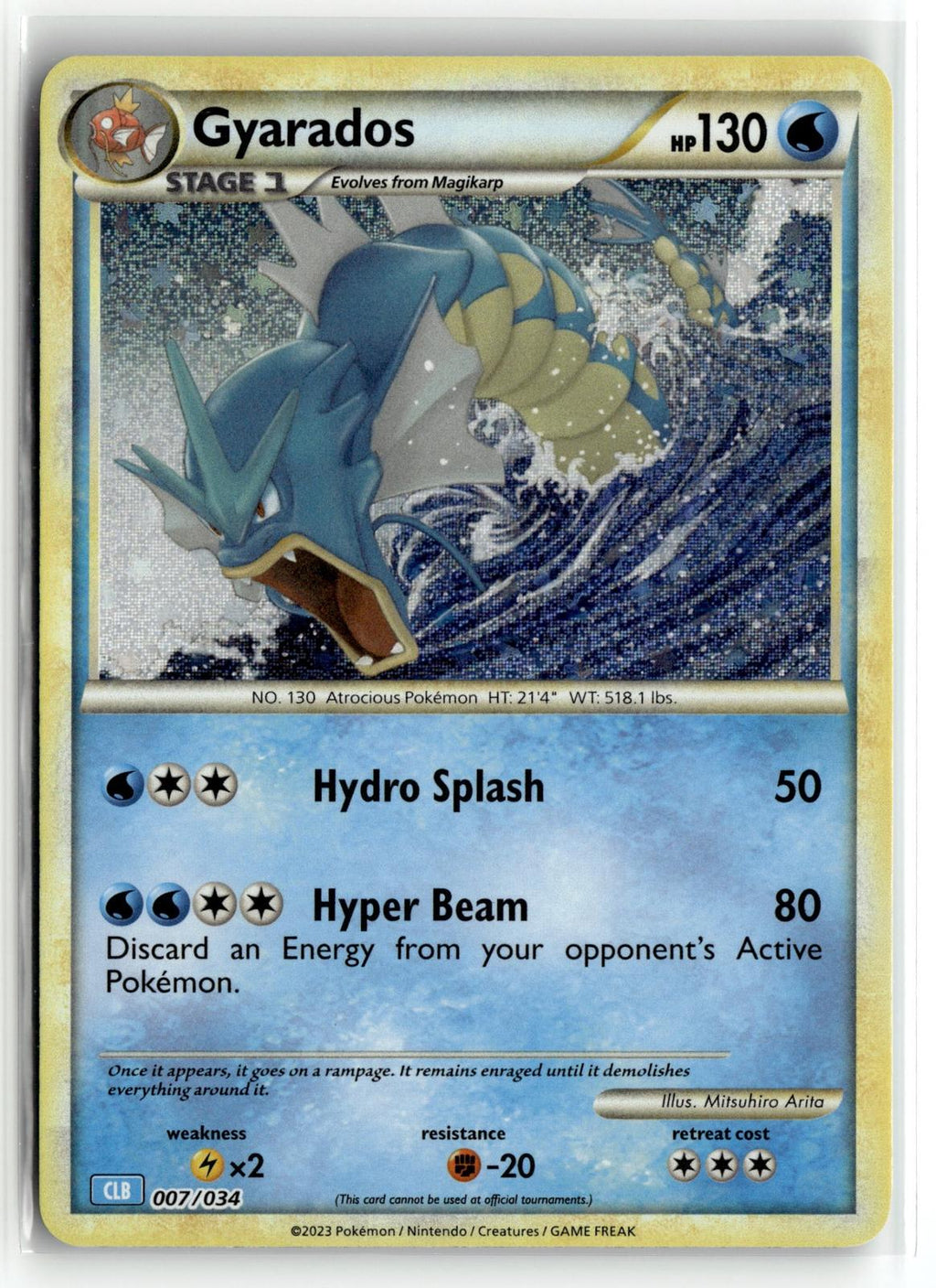 Pokemon tcg Trading Card Game Classic #007/034 Gyarados