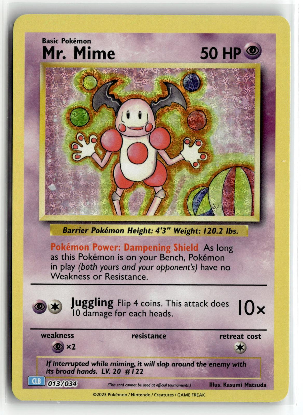 Pokemon tcg Trading Card Game Classic #013/034 Mr. Mime