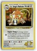 Pokemon tcg Trading Card Game Classic #016/034 Lt. Surge's Raticate