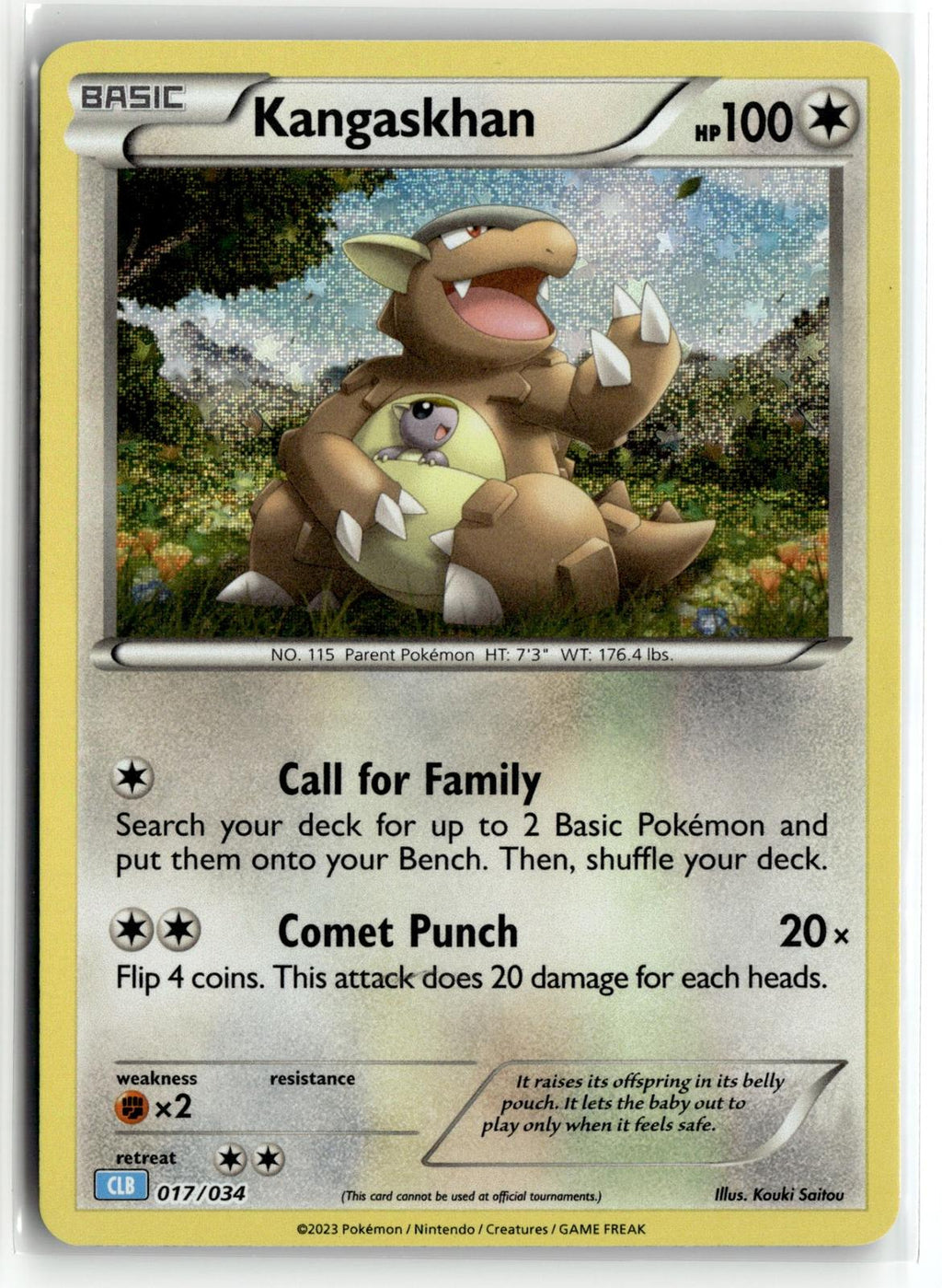 Pokemon tcg Trading Card Game Classic #017/034 Kangaskhan