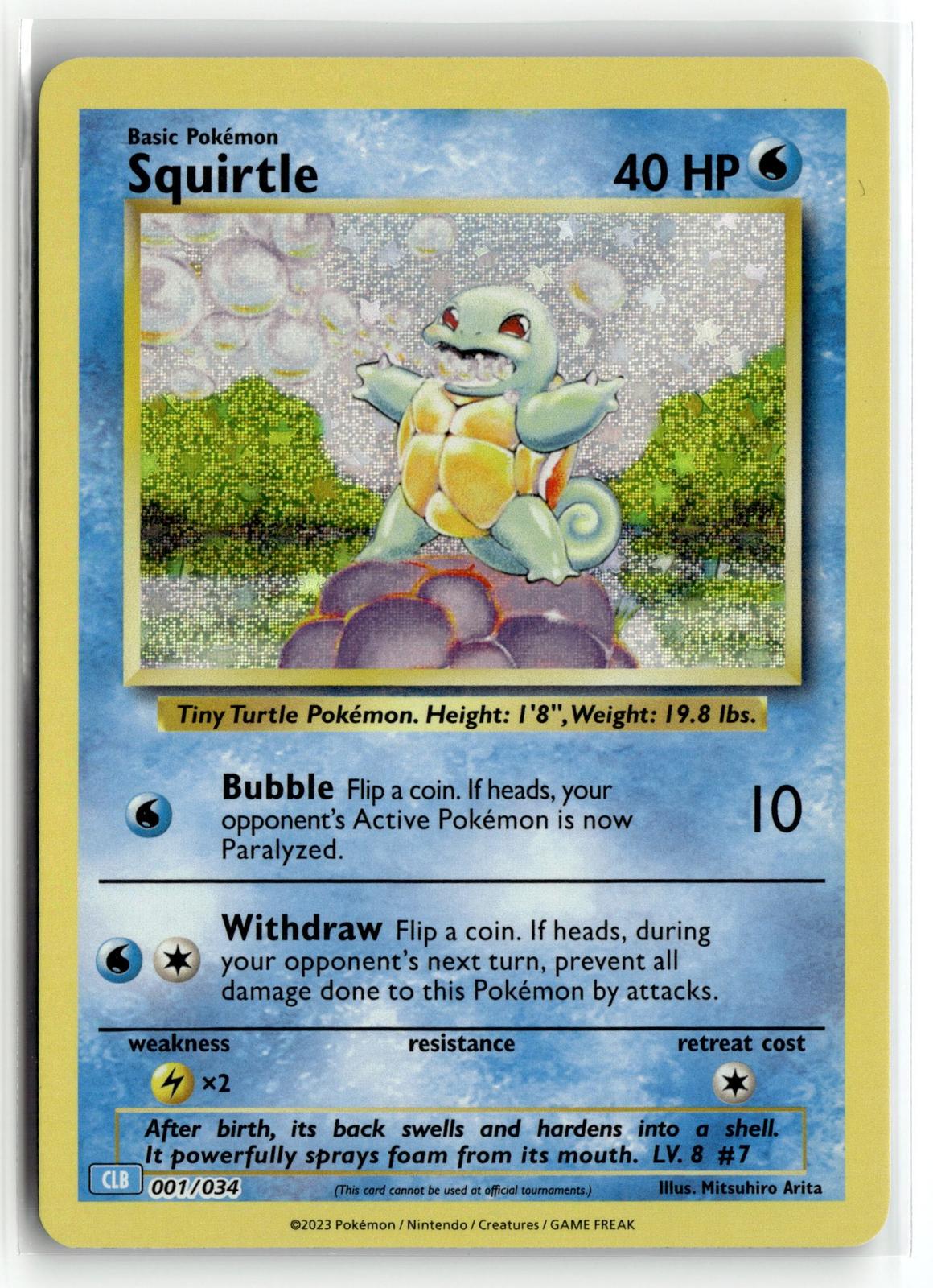 Pokemon tcg Trading Card Game Classic #001/034 Squirtle