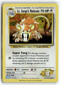 Pokemon tcg Trading Card Game Classic #016/034 Lt. Surge's Raticate