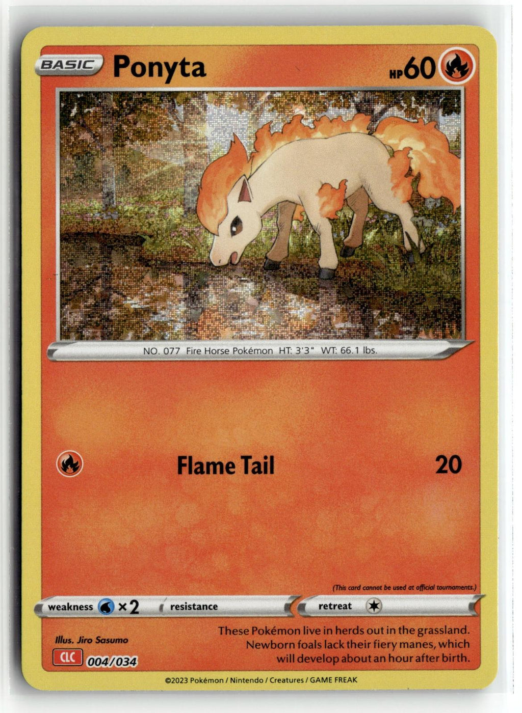 Pokemon tcg Trading Card Game Classic #004/034 Ponyta