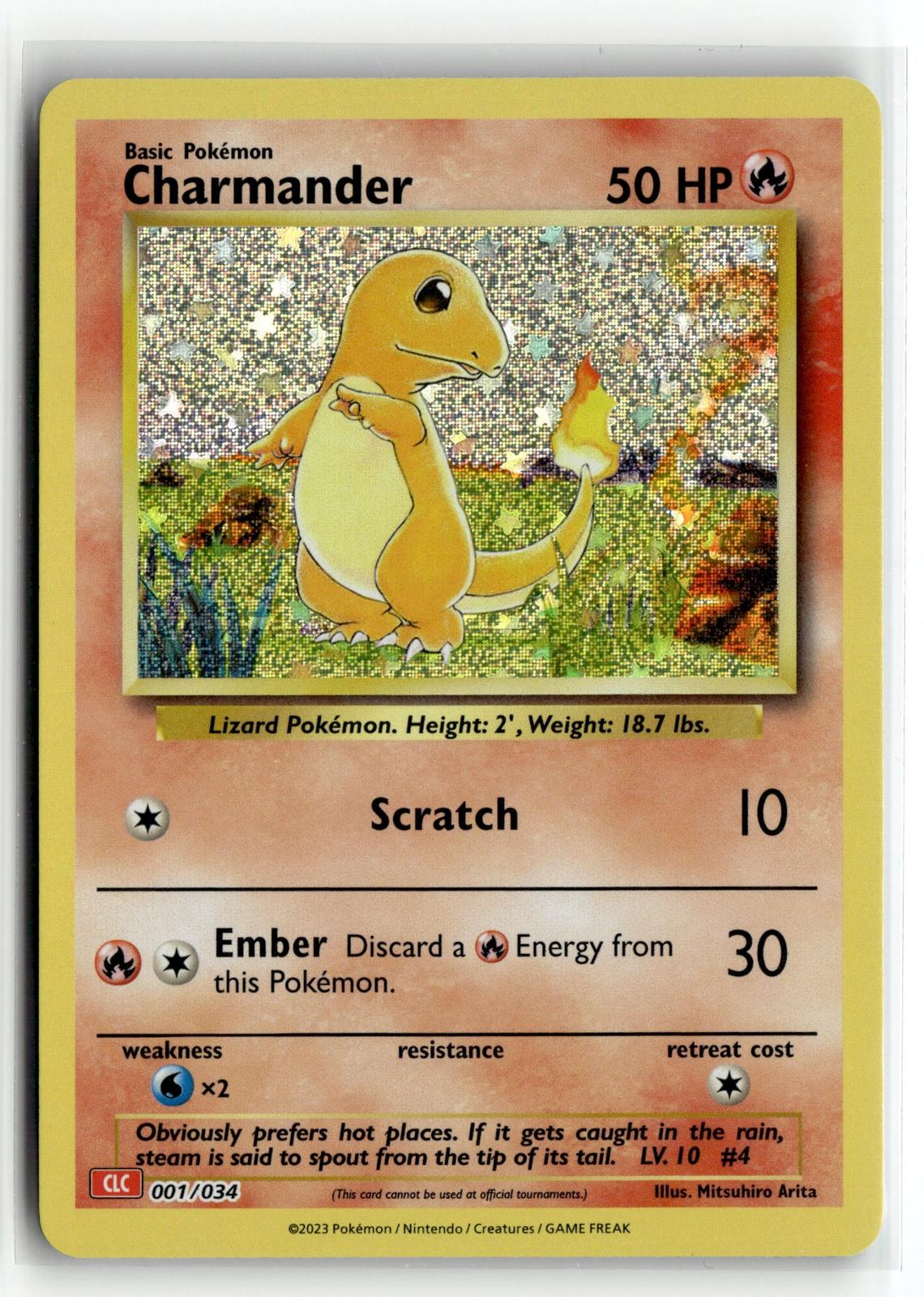 Pokemon tcg Trading Card Game Classic #001/034 Charmander