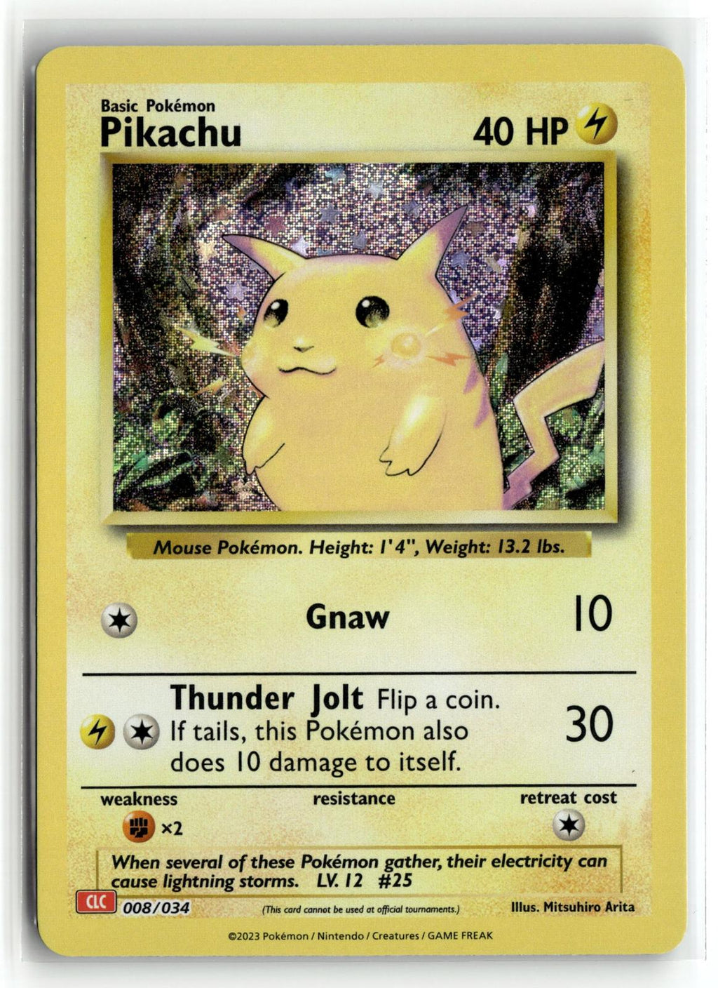Pokemon tcg Trading Card Game Classic #008/034 Pikachu