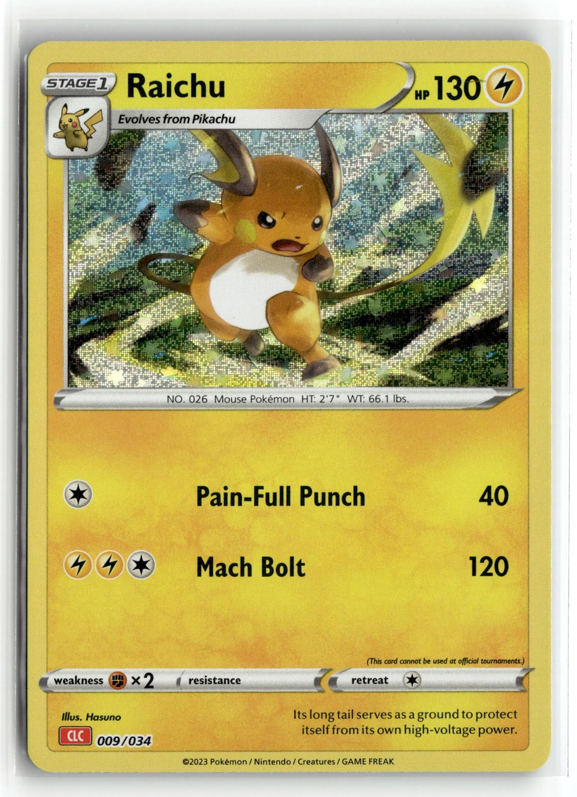 Pokemon tcg Trading Card Game Classic #009/034 Raichu
