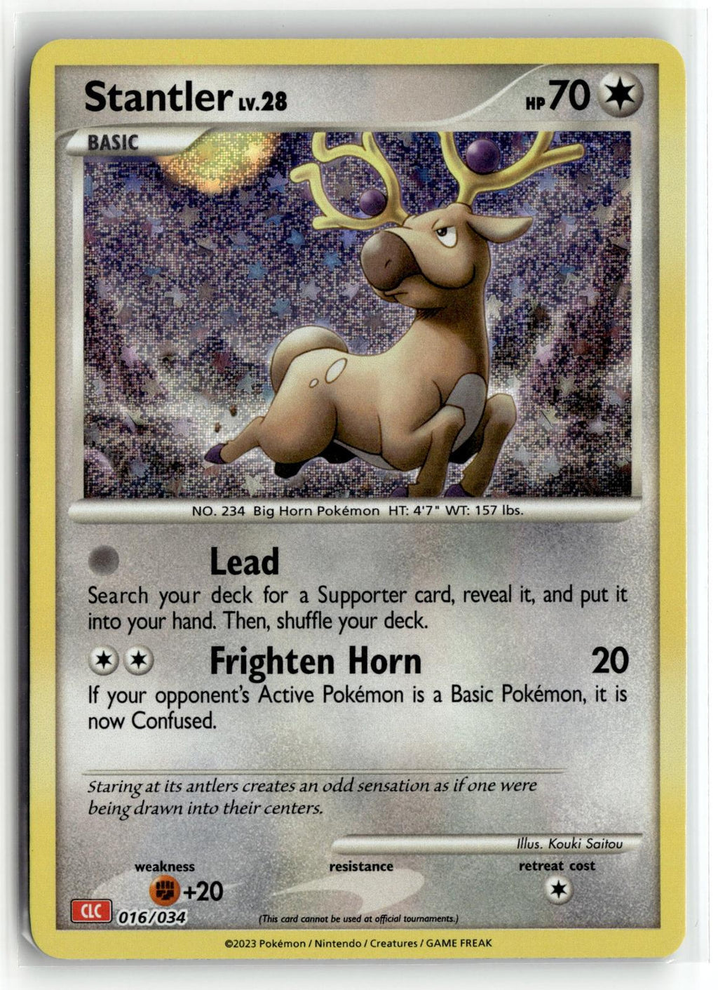 Pokemon tcg Trading Card Game Classic #016/034 Stantler