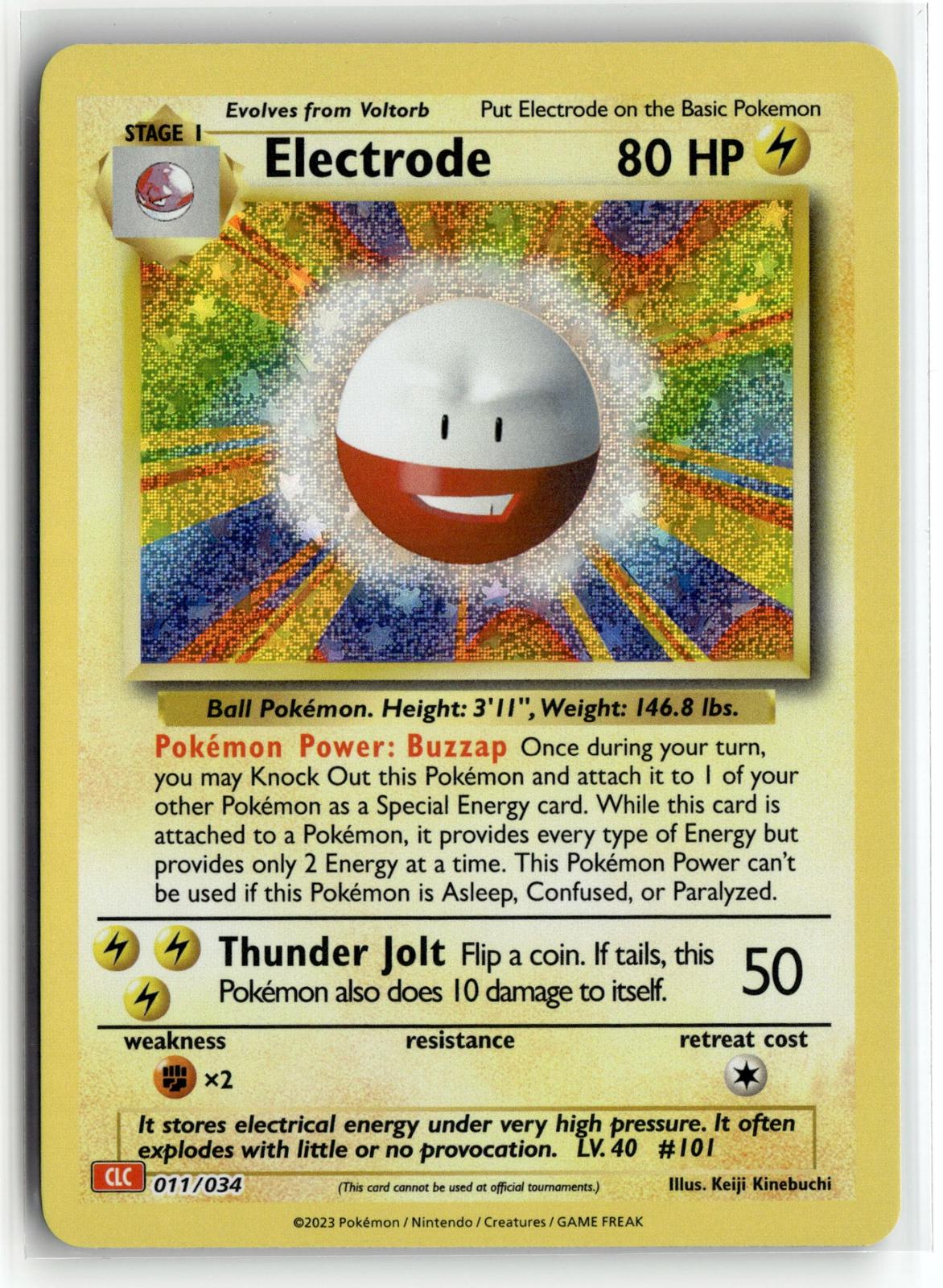 Pokemon tcg Trading Card Game Classic #011/034 Electrode