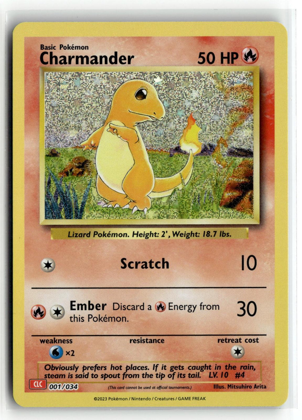 Pokemon tcg Trading Card Game Classic #001/034 Charmander