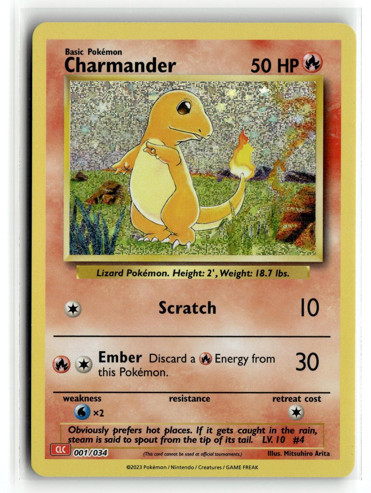 Pokemon tcg Trading Card Game Classic #001/034 Charmander