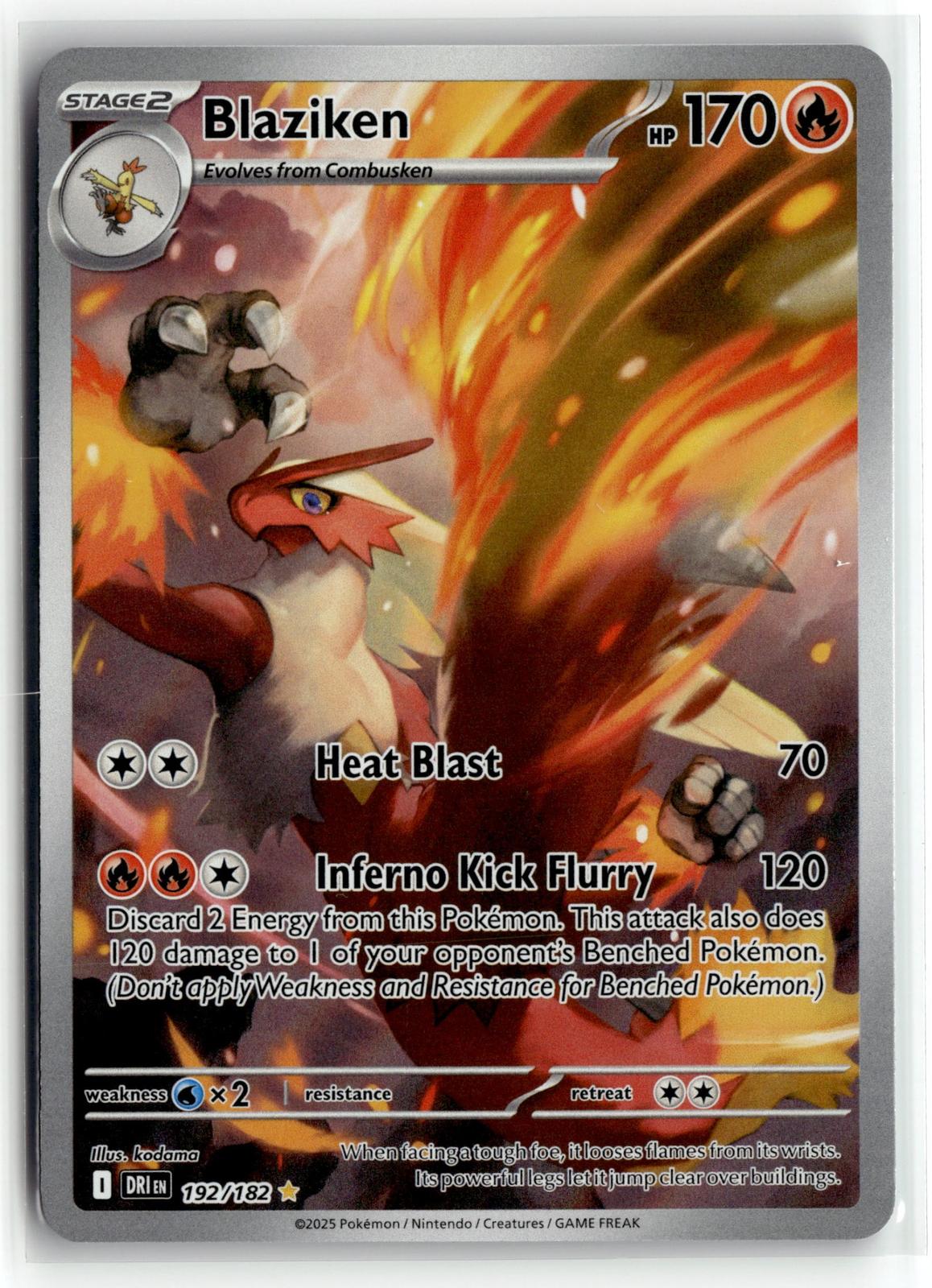 Pokemon tcg SV10: Destined Rivals #192/182 Blaziken