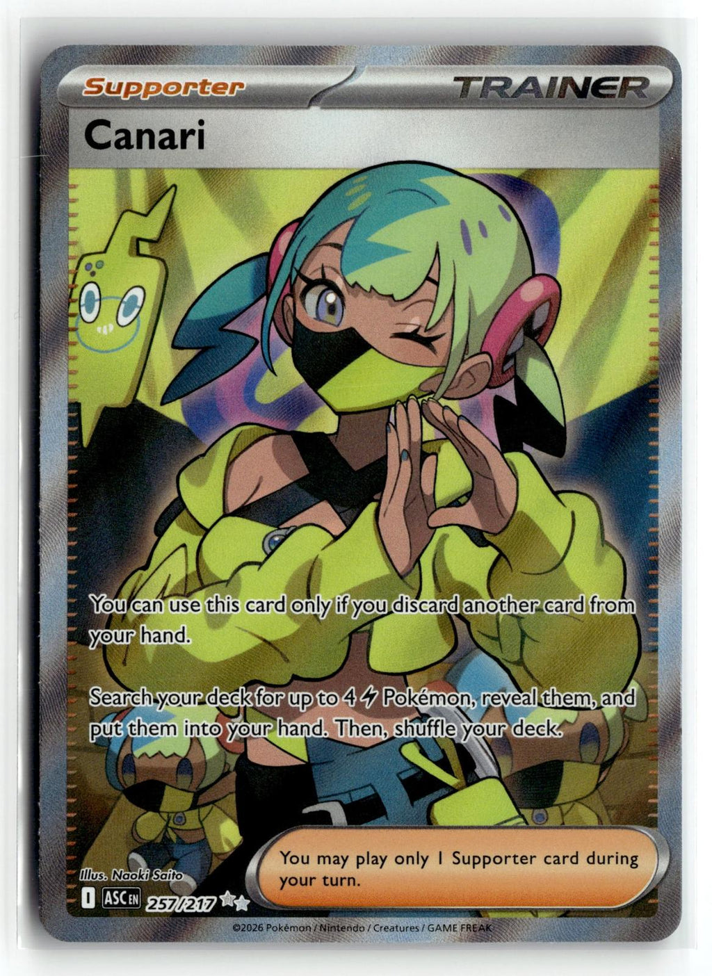 Pokemon tcg ME: Ascended Heroes #257/217 Canari