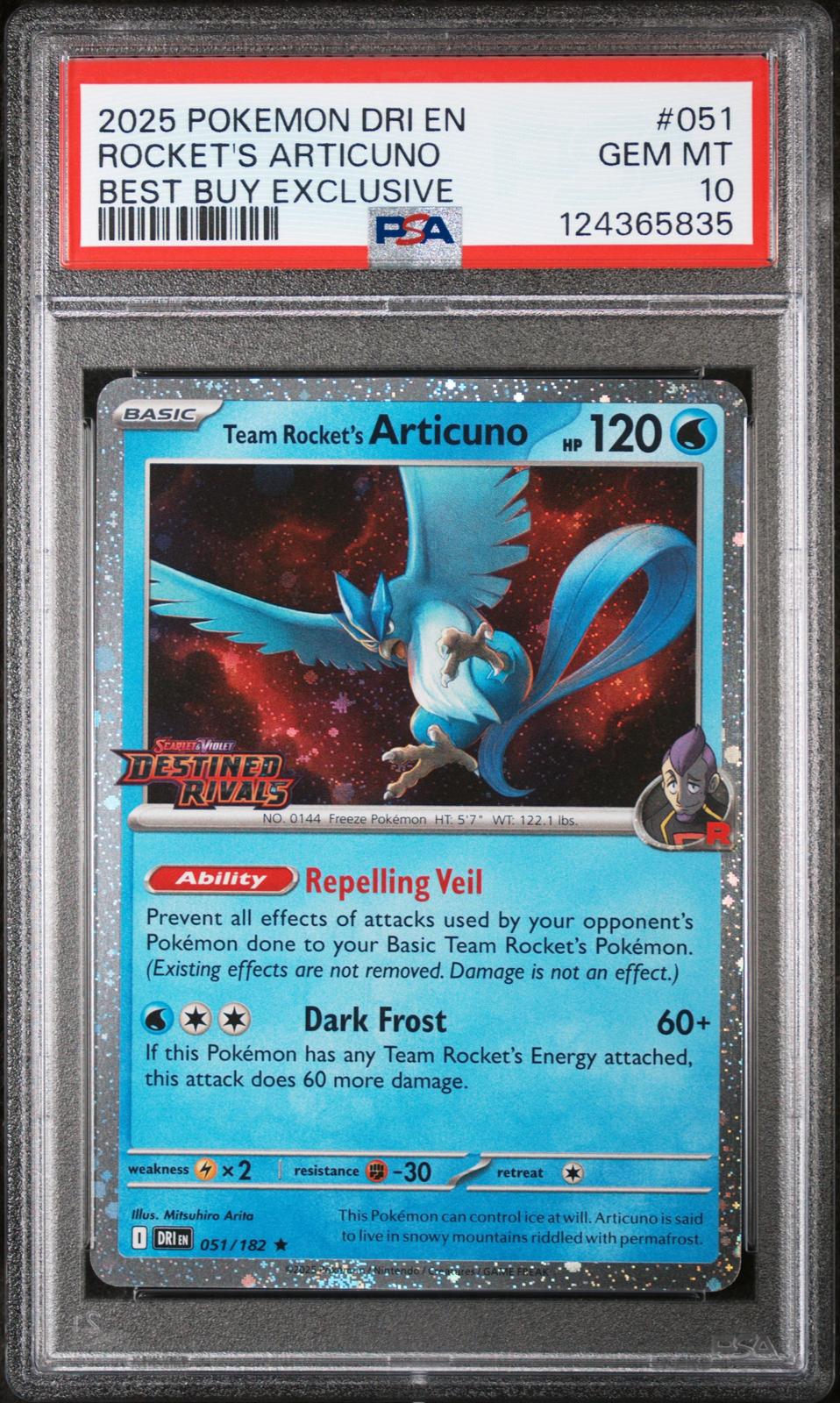 Tcg tcg 2025 Pokemon Dri En-Destined Rivals #051 Rocket'S Articuno