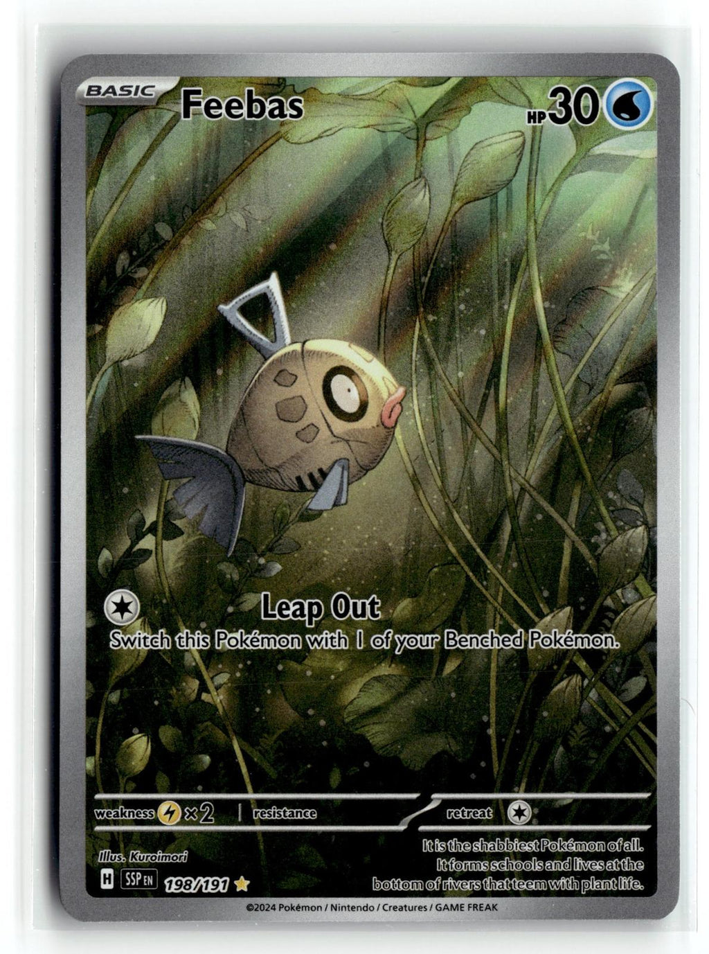Pokemon tcg SV08: Surging Sparks #198/191 Feebas