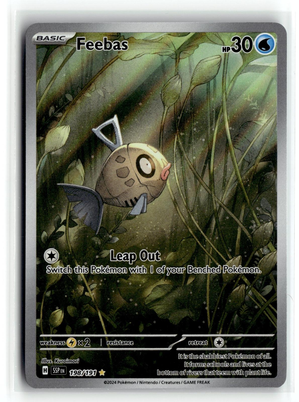 Pokemon tcg SV08: Surging Sparks #198/191 Feebas
