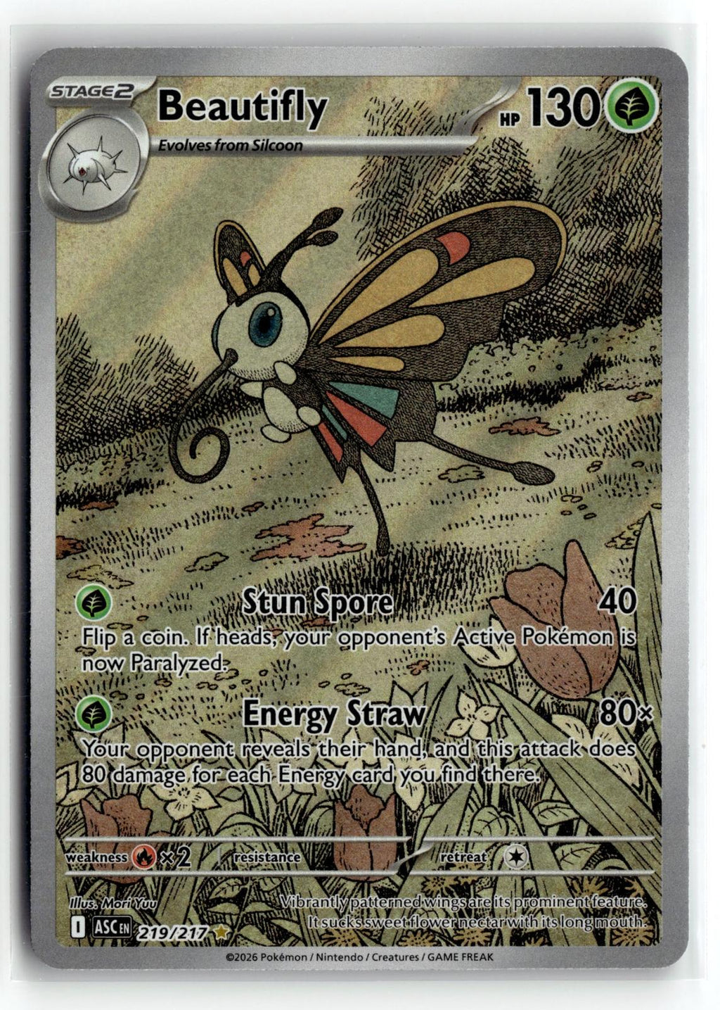 Pokemon tcg ME: Ascended Heroes #219/217 Beautifly