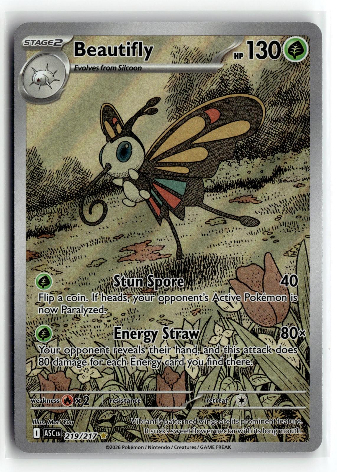 Pokemon tcg ME: Ascended Heroes #219/217 Beautifly