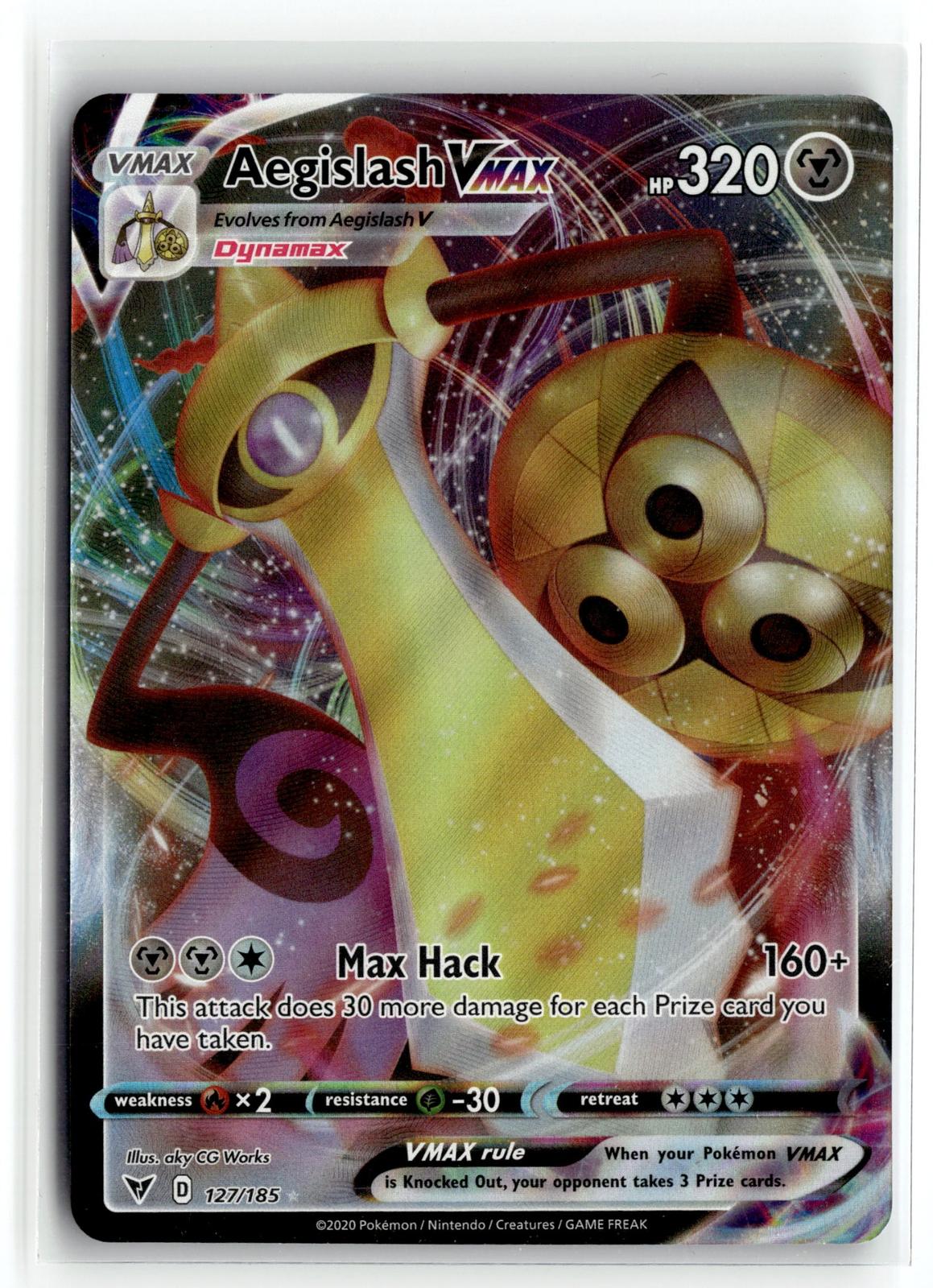 Pokemon tcg SWSH04: Vivid Voltage #127/185 Aegislash VMAX