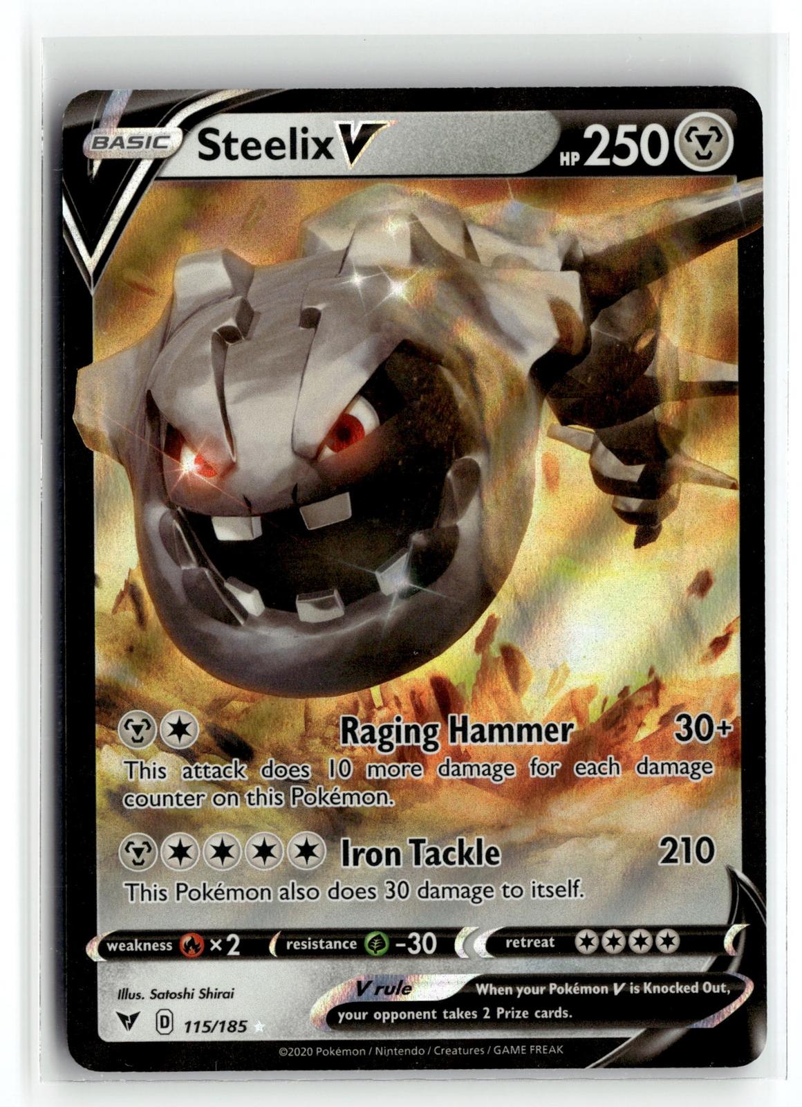 Pokemon tcg SWSH04: Vivid Voltage #115/185 Steelix V