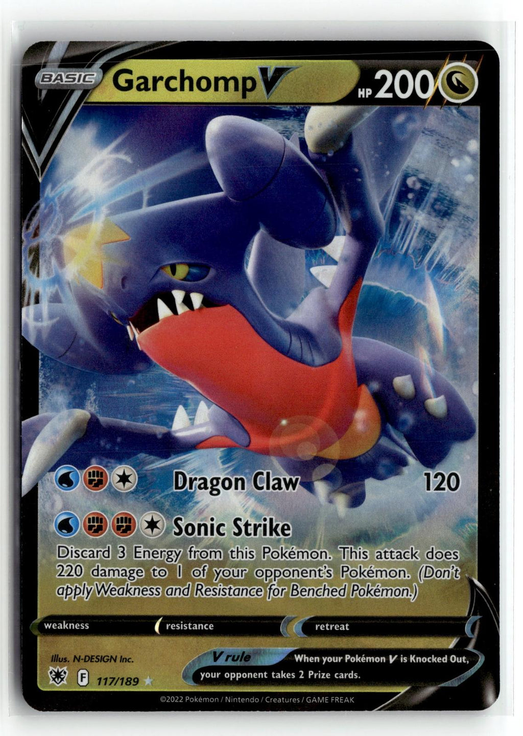 Pokemon tcg SWSH10: Astral Radiance #117/189 Garchomp V