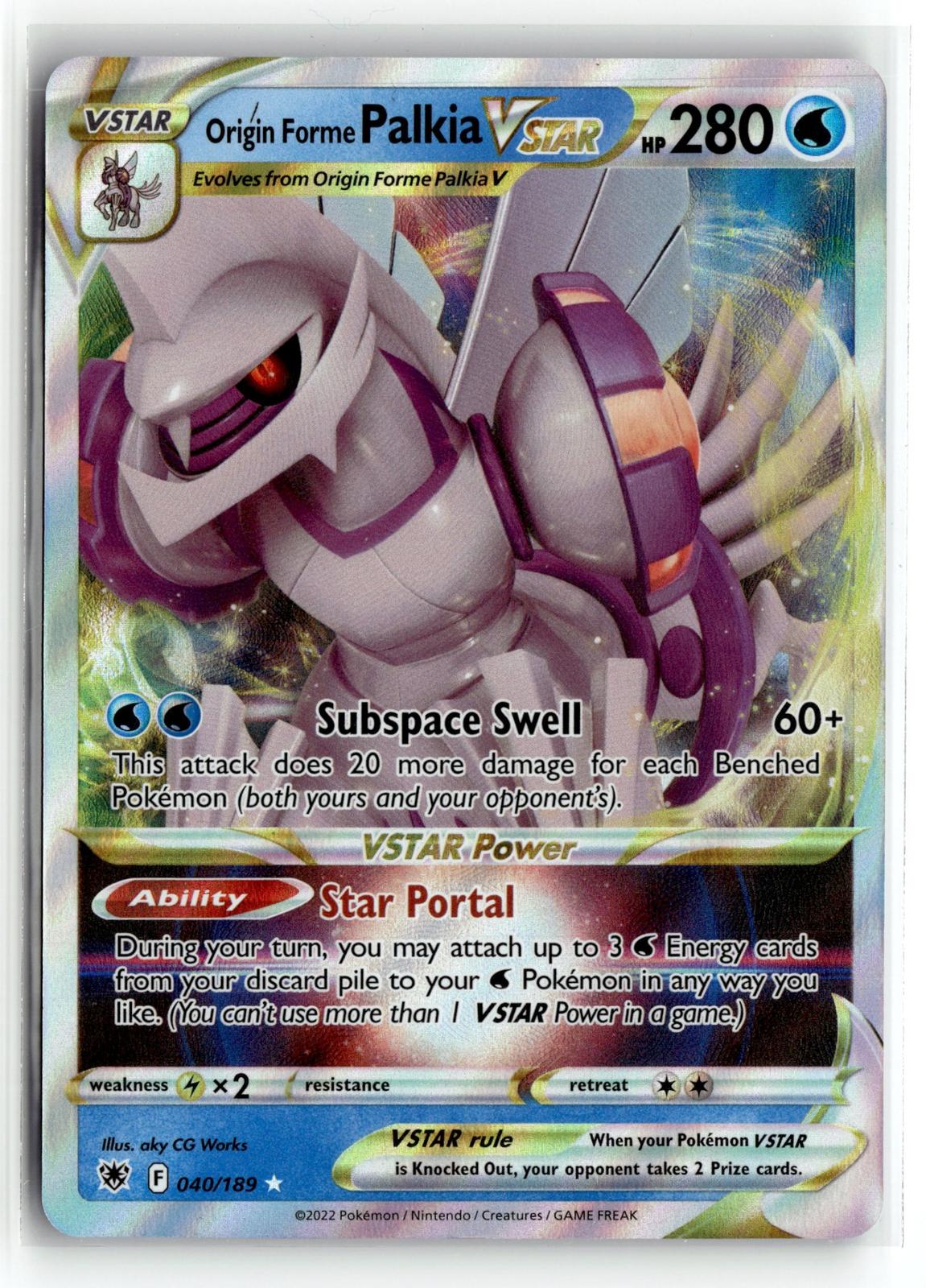 Pokemon tcg SWSH10: Astral Radiance #040/189 Origin Forme Palkia VSTAR