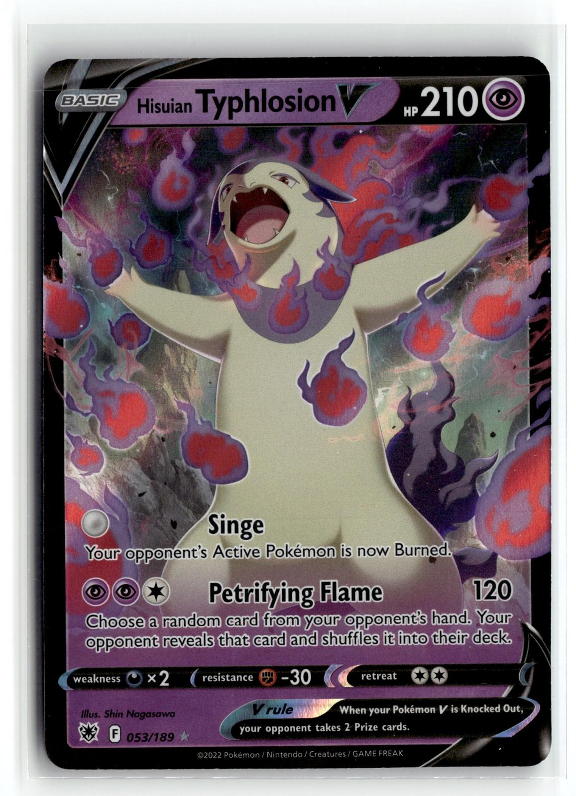 Pokemon tcg SWSH10: Astral Radiance #053/189 Hisuian Typhlosion V