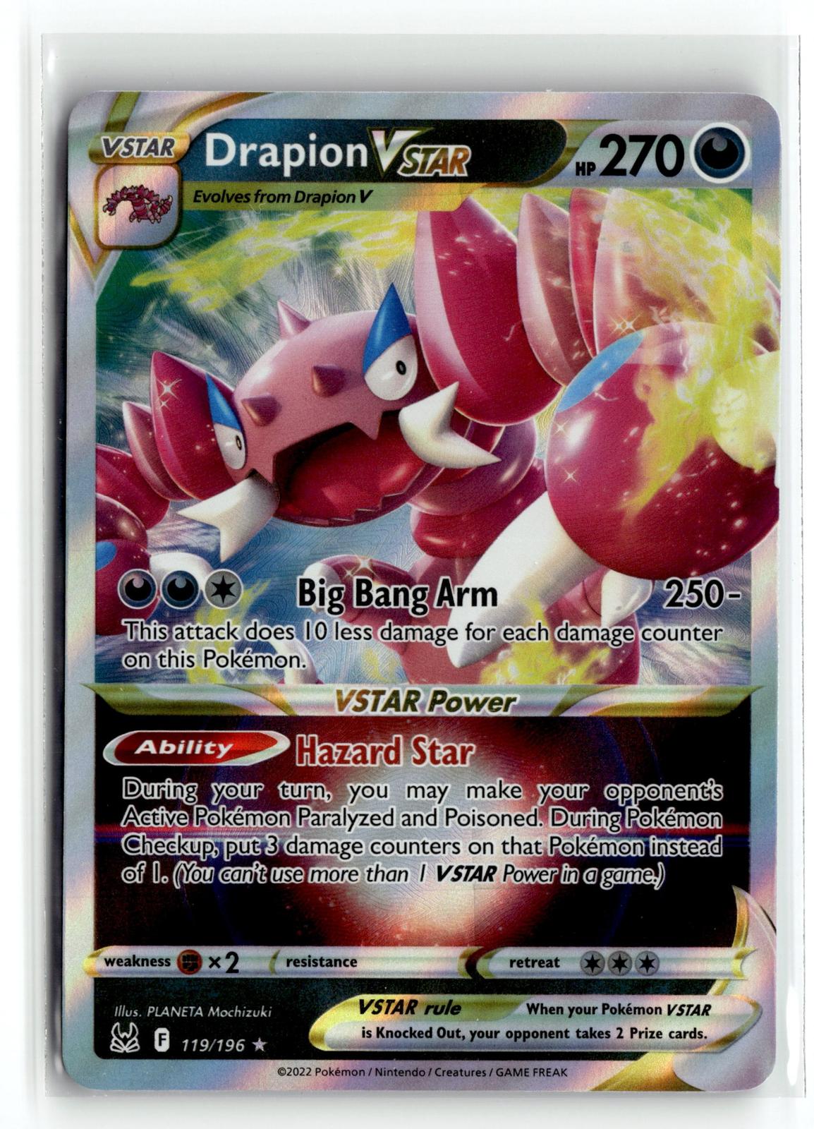 Pokemon tcg SWSH11: Lost Origin #119/196 Drapion VSTAR