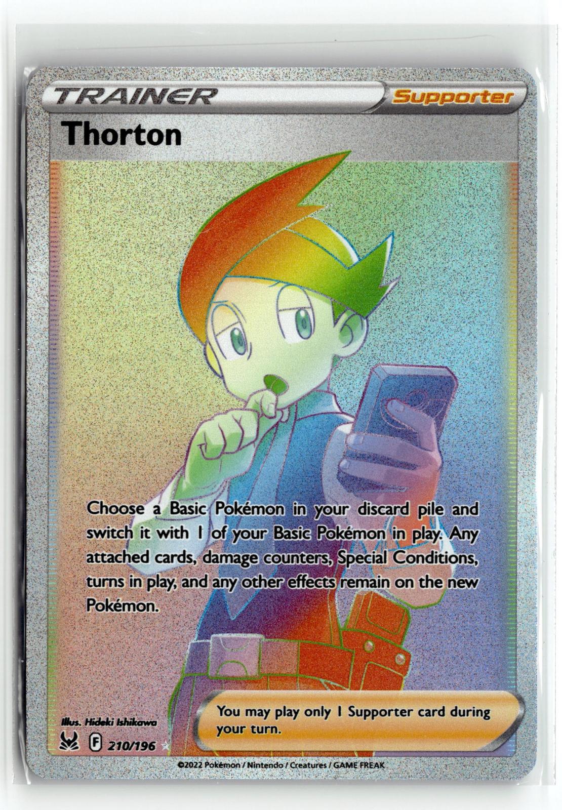 Pokemon tcg SWSH11: Lost Origin #210/196 Thorton (Secret)