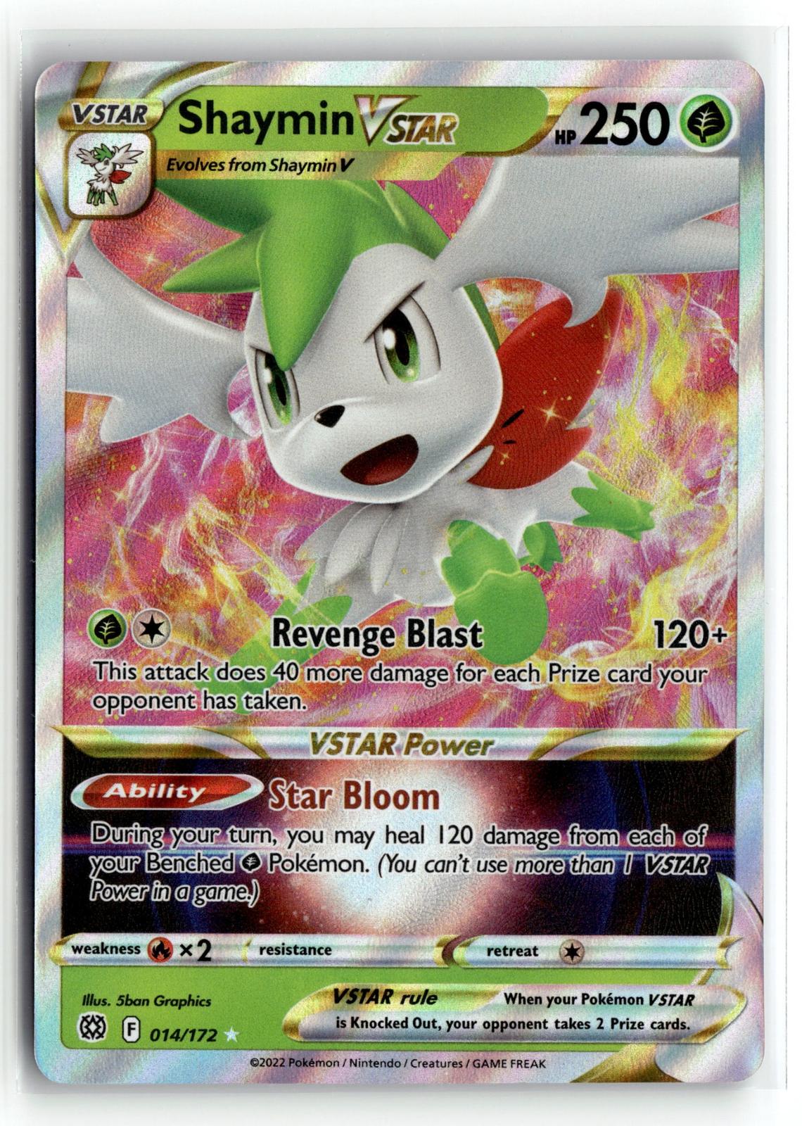 Pokemon tcg SWSH09: Brilliant Stars #014/172 Shaymin VSTAR