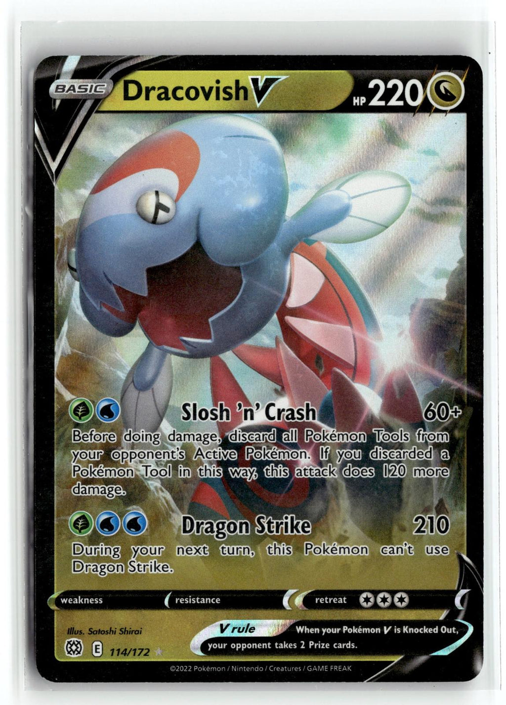 Pokemon tcg SWSH09: Brilliant Stars #114/172 Dracovish V