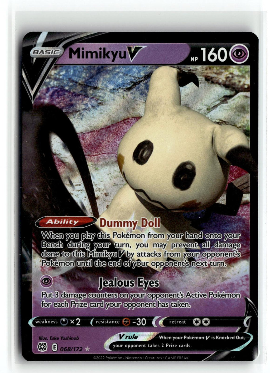 Pokemon tcg SWSH09: Brilliant Stars #068/172 Mimikyu V