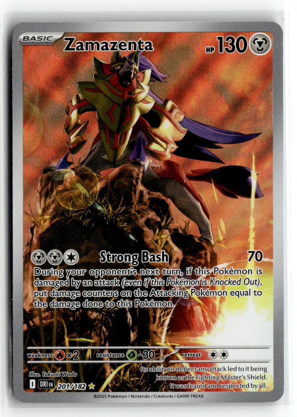 Pokemon tcg SV10: Destined Rivals #201/182 Zamazenta