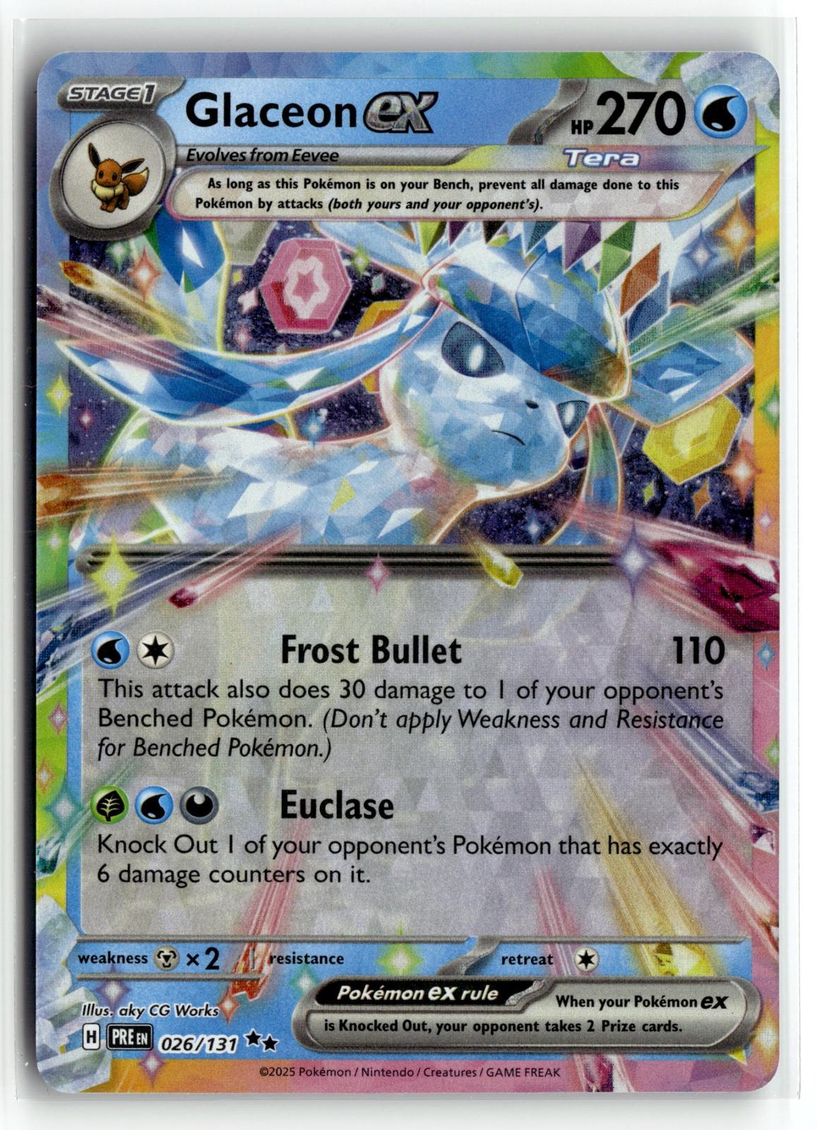 Pokemon tcg SV: Prismatic Evolutions #026/131 Glaceon ex