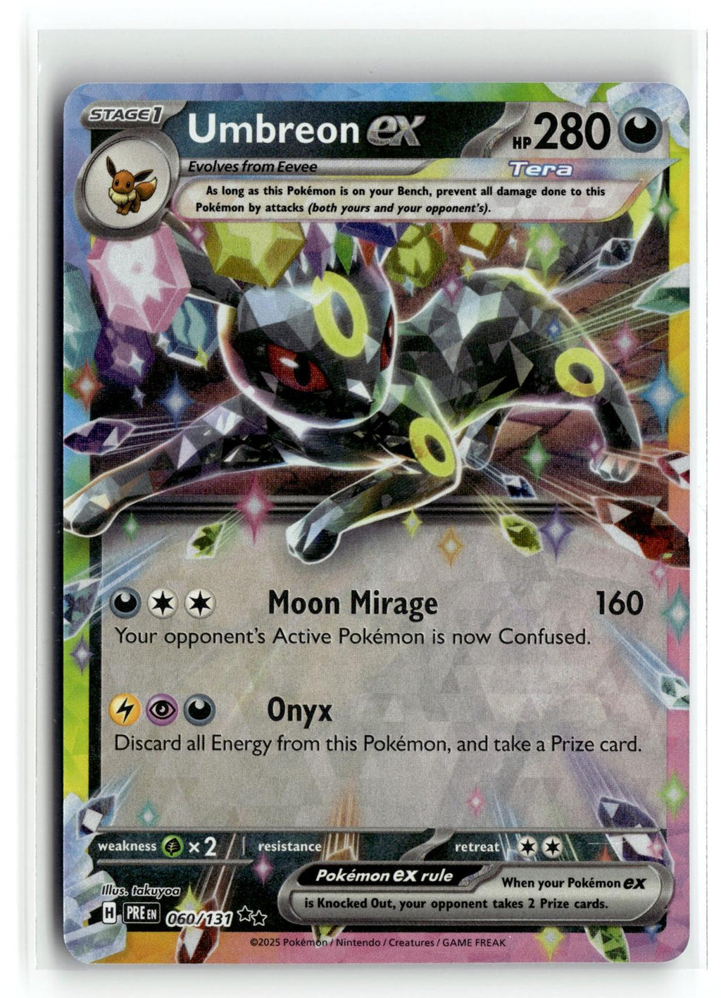 Pokemon tcg SV: Prismatic Evolutions #060/131 Umbreon ex